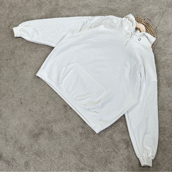 Lonely Ghost Women’s Ghostly Florals Sweatshirt Hoodie Pullover in White XXL - Picture 2 of 16